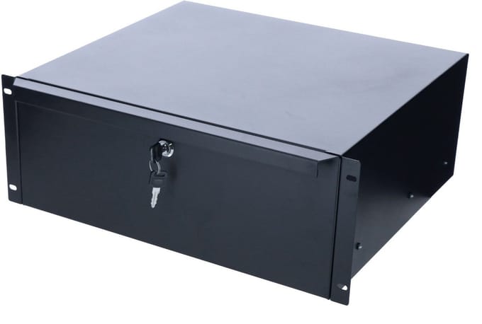 DSIT 19 inch afsluitbare lade van metaal - 4U - geschikt voor serverkast - patchkast en flightcase