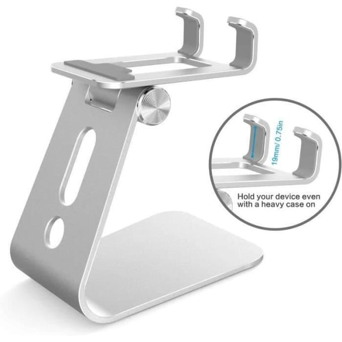 Support Téléphone Portable - OMOTON - BTH13732 - Aluminium - Réglable - Multi-Angles
