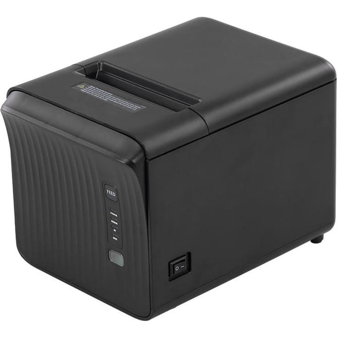 USB Thermische Printer Bonprinter 250mm/s Printsnelheid Max Ondersteuning 80mm Papierbreedte Automatische Snijder UK Plug zwart