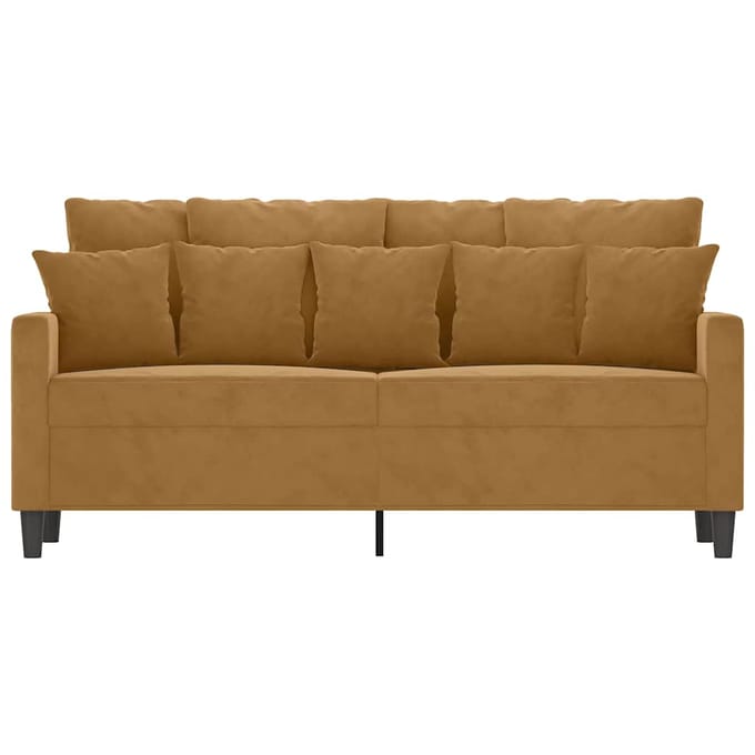 vidaXL - Tweezitsbank - 140 - cm - stof - bruin