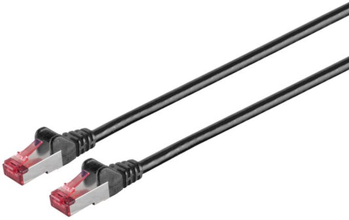 Patchkabel cat6A S/FTP PIMF Halogenfrei sw 0,5m
