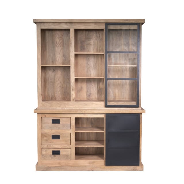 Starfurn - Vitrinekast Noa - Bruin - 45x160x220 cm