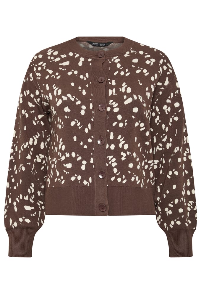 Limited Collection Bruin Vest Met Hertenprint Size 46-48