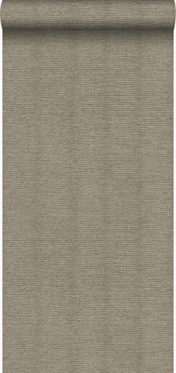 Origin Wallcoverings behang linnenstructuur lichtbruin - 53 cm x 10.05 m - 347378