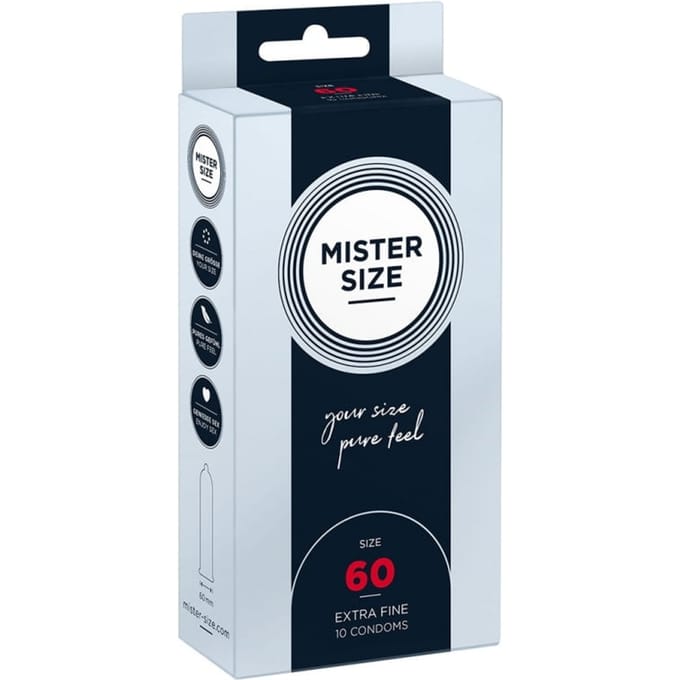MISTER SIZE 60 Ultra Dunne XL condooms 10 pack (verkrijgbaar in 7 maten)