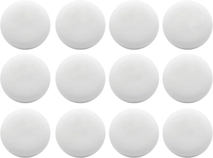 Deurstopper - Wandbuffer - Muren Beschermen - Zelfklevend - 12 stuks - Wit