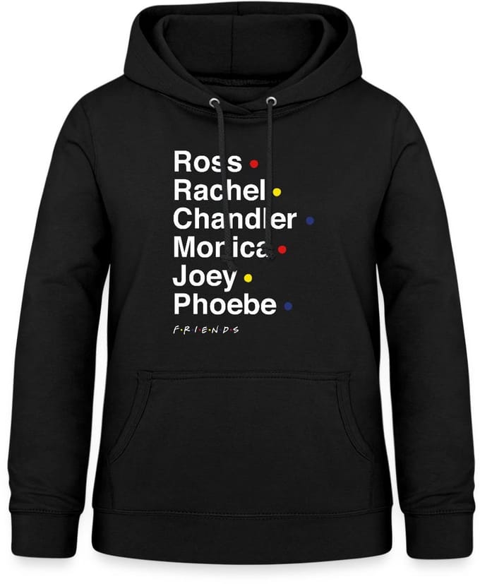 Friends Characters Names Hoodie Dames