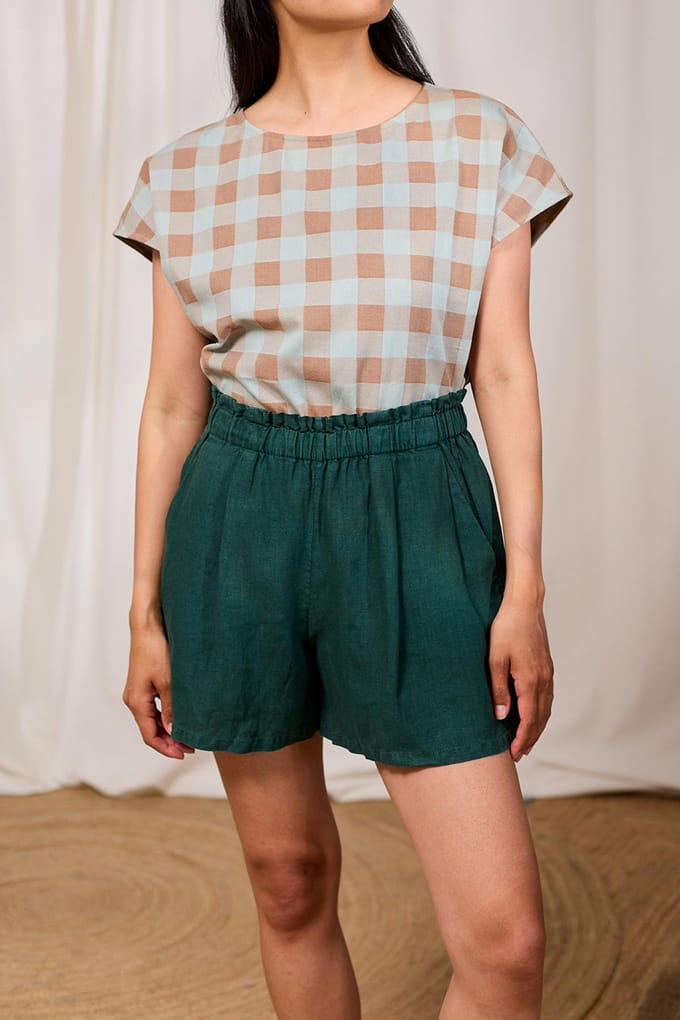 TWOTHIRDS Castell - Bicolour Checks Größe: S | Blusen Outlet | Damen