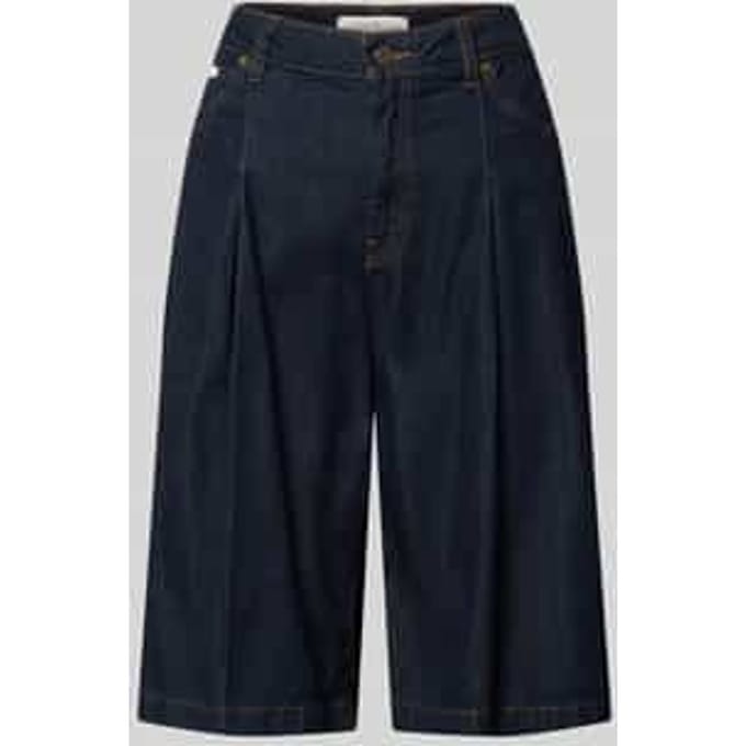 Bermuda’s in 5-pocketmodel met labeldetail