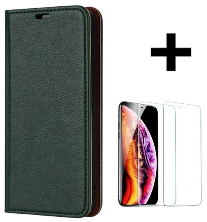 Rico Vitello Magnetische Wallet case Geschikt voor Apple iPhone 11 Pro Max/iphone 11 pro max hoesje/iphone 11 pro max book case + gratis screenprotector kleur Groen