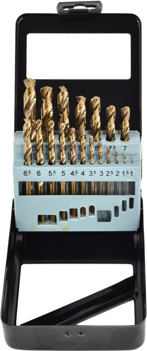 Awtools AW42220 - Kobalt Metalen Boor Set - 19 Stuks - HSS-Co - 1.0-10.0mm