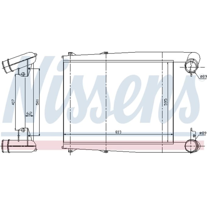 Intercooler NISSENS 97025