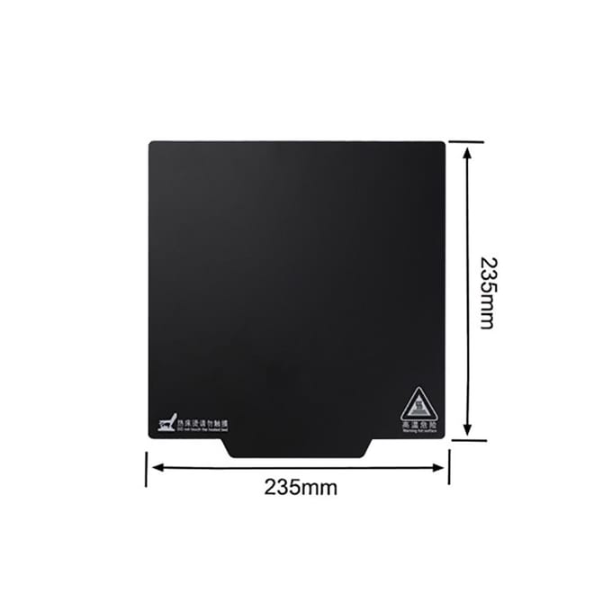 2× Magnetische Bouwoppervlak Plaat Sticker Print Bed Tape Voor Ender 3 Pro/V2 Neo/S1 black