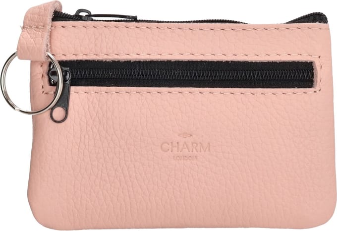 Charm London Anna Sleuteletui - 100% Leer - Leren Tas - Roze