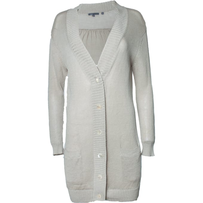 Vince, gebreide cardigan met zakken in beige
