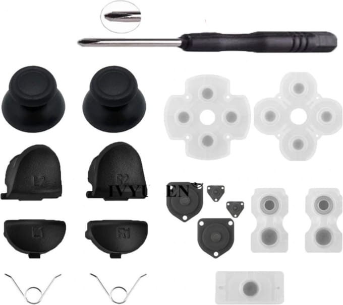 WiseGoods - Controller Reparatieset Geschikt voor PS4 Dualshock - Console Accessoires - Meerdere Onderdelen