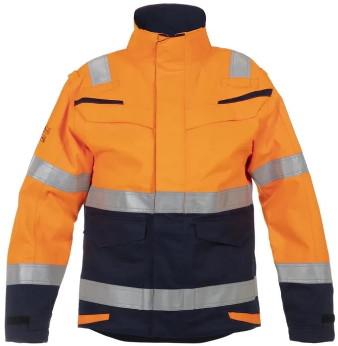Hydrowear multinorm parka March 043750 - Fluor Oranje - Zwart - XXL