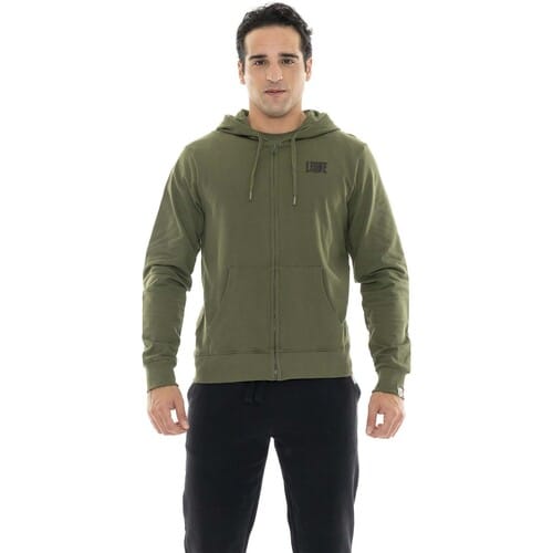 Capuchon sweaters Leone 1947 Man Hoody Full Zip Basic Small Logo
