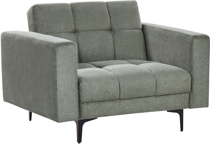 ALNES - Fauteuil - Donkergroen - Polyester