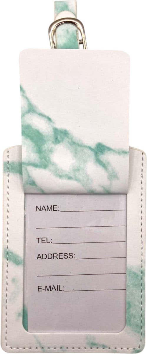 LOUD AND CLEAR® - Bagagelabel - Kofferlabel - Koffer Label - Reisaccessoires - Groen - 1 Stuk