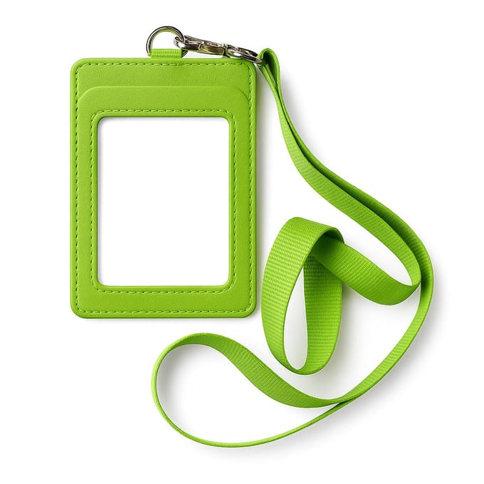 Travel Cords - Keycord met Pashouder Groen - Vegan Leer - Stevig