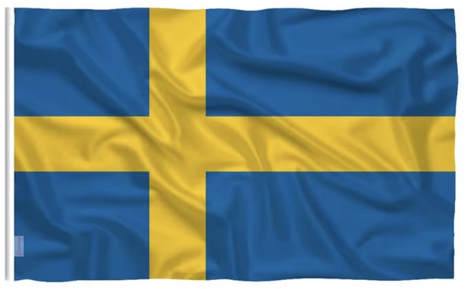 Zweedse vlag - Vlag van Zweden - Den blågula - 150/90CM - Polyester - WK - EK - Flag - CHPN