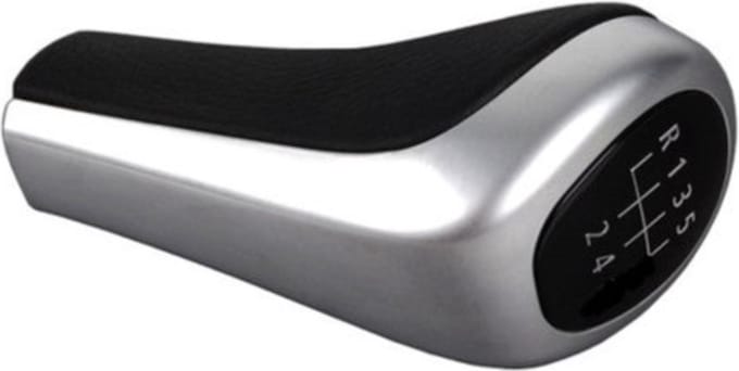 Medj - Pookknop Pook Zilver 5 versnellingen geschikt voor BMW E90-E91-E92-E93-E46-E39-E36-E87-E81-E88-Z3-Z4