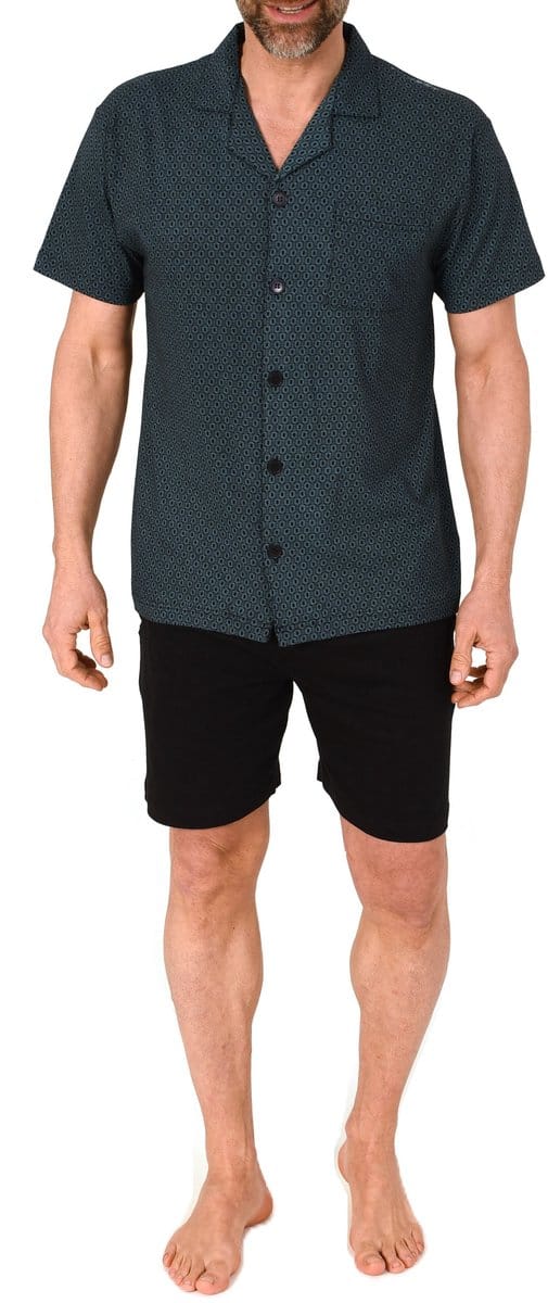 Normann herenpyjama met korte mouwen en knoopsluiting, ook in oversizes
