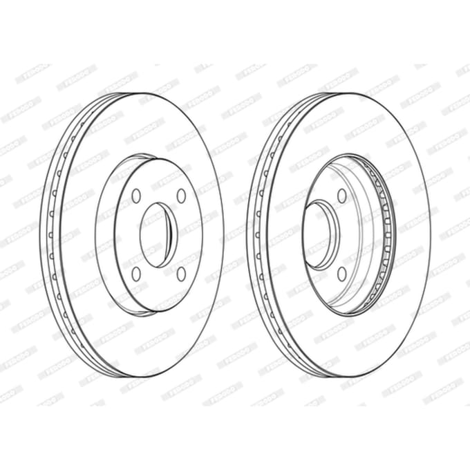 Remschijf FERODO DDF2548C