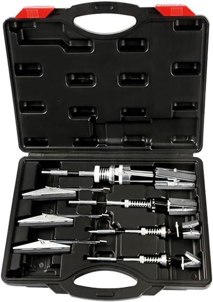 Cilinder Schuurmachine - Motor Polijst Tool - Motor Onderhoud - 7-delige Set - 36 cm - Zwart/Zilver