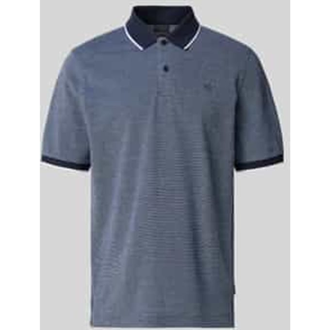 Bugatti Herren Polo shirt modern fit met subtiel borduursel