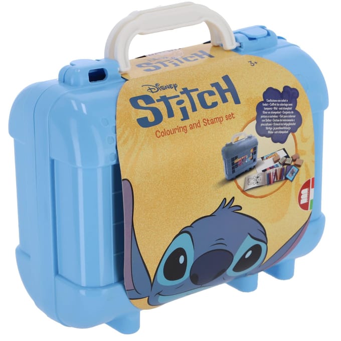 Stitch - Kleuren Stempel Kofferset - 10 stempels - inclusief inktpads