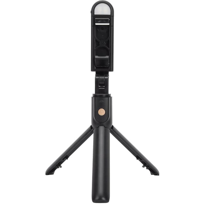 K10-S Zwart Bluetooth Afstandsbediening Invullicht Statief Selfiestick Horizontaal Verticaal Live Ondersteuning