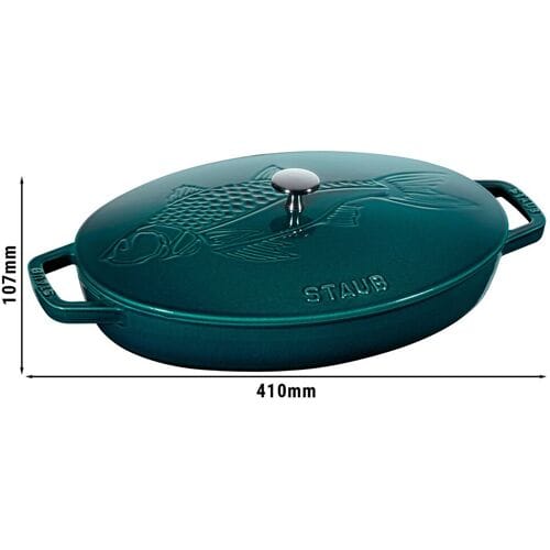 STAUB SPECIALITIES - Bakvorm met deksel - ovaal - 330mm - Gietijzer - La-Mer