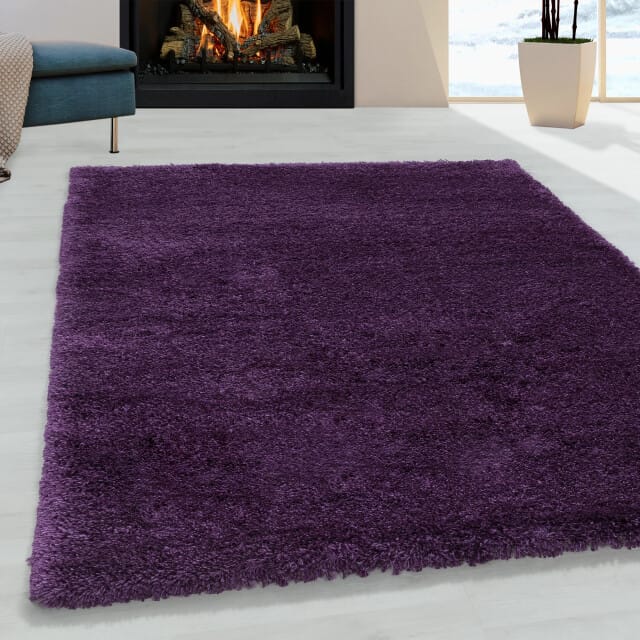 Muratap Pearl soft hoogpolig vloerkleed / lila- 60x110 cm