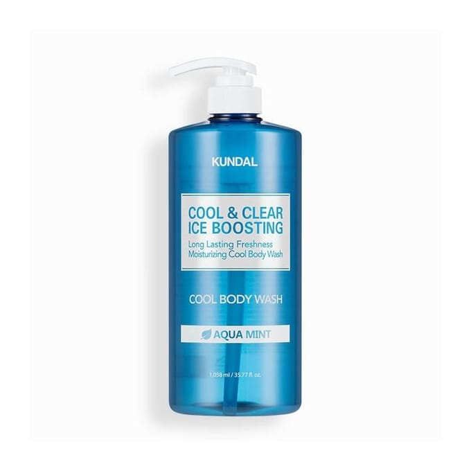 [KUNDAL] Cool & Clear Ice Boosting Koele Douchegel #Aqua Munt 1058ml