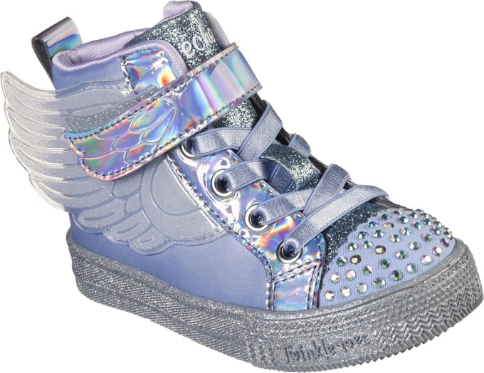 Skechers - maat 22 - Shuffle Lite Lil Sparkle Wing - Meisjes Sneakers - Paars