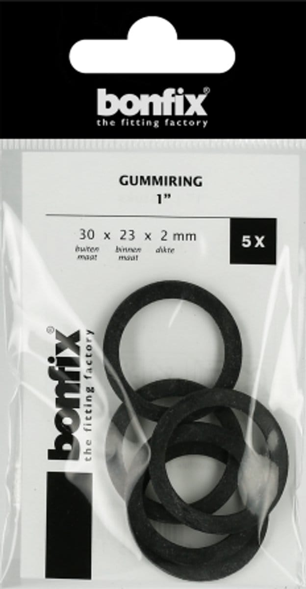 BONFIX Gummiring 1" (30 x 23 x 2 mm) 5 stuks