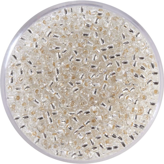 9660-054 Jap. Miyukirocailles - 2,2mm - silverlined crystal - 12 gram
