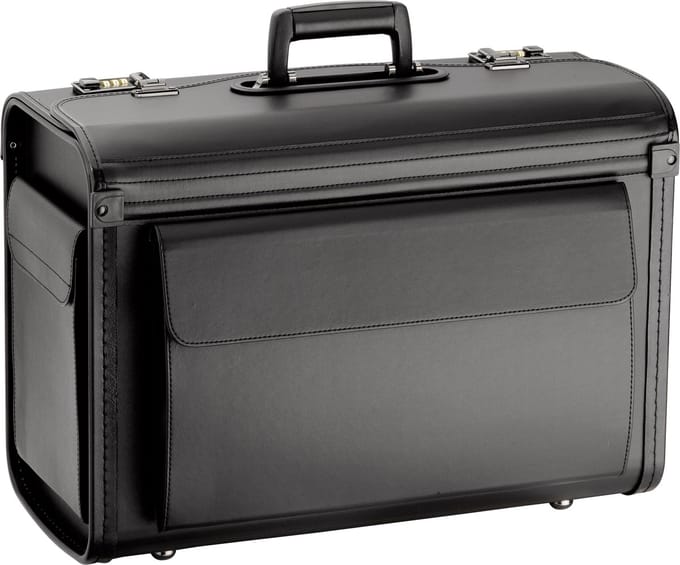 D & N Business Pilotenkoffer / Attachékoffer 2809 - 18,4" - Zwart