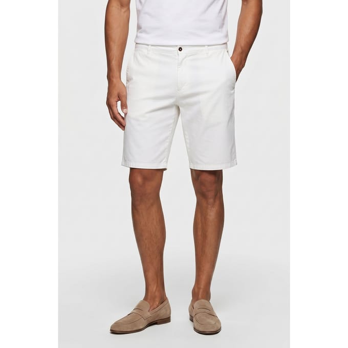 Brooks Brothers Bermuda Drawstring Linen White Größe: W38 | Kurze Sporthosen Outlet | Herren | Weiß