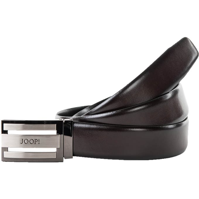 JOOP! Leren Riem Coll. Belt Adjustable 3,5 CM W100 D`Brown Donkerbruin
