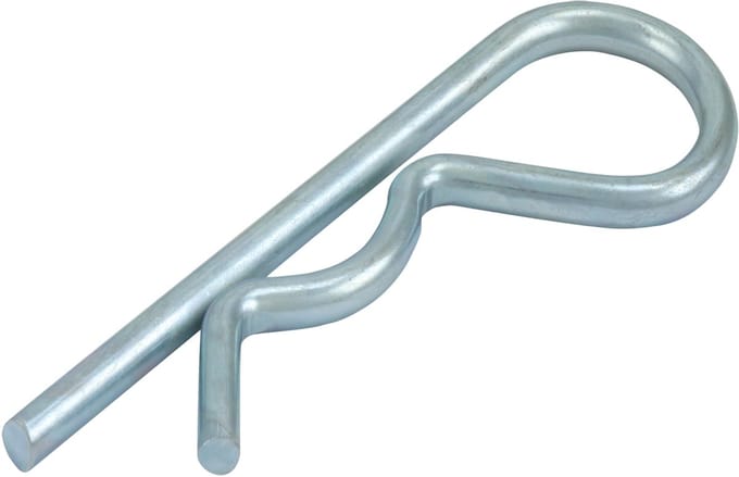 borgveer, borgclip, haarspeld.3mm. dik x 70mm. lang. verzinkt.