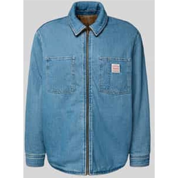 Keerbaar jeansjack met ritssluiting
