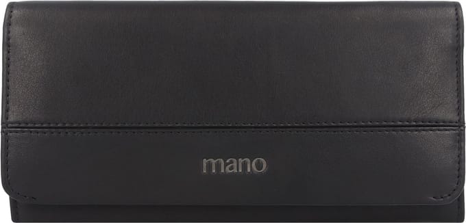 mano Don Romeo Portemonnee RFID Leer 18 cm - Dames - Horizontaal - schwarz