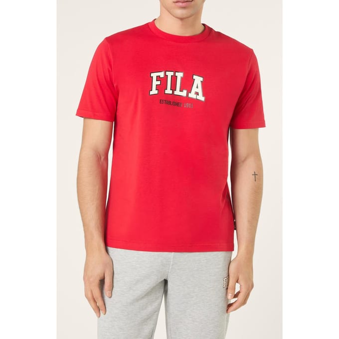 FILA Rifredi Regular Graphic T-shirt True Red Taglia: S | Magliette basic Outlet | Uomo | Rosso