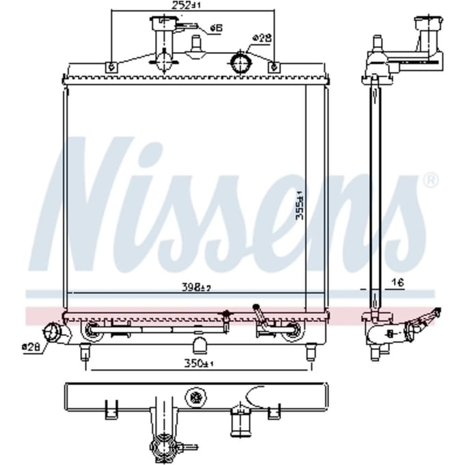 Radiator NISSENS 66771