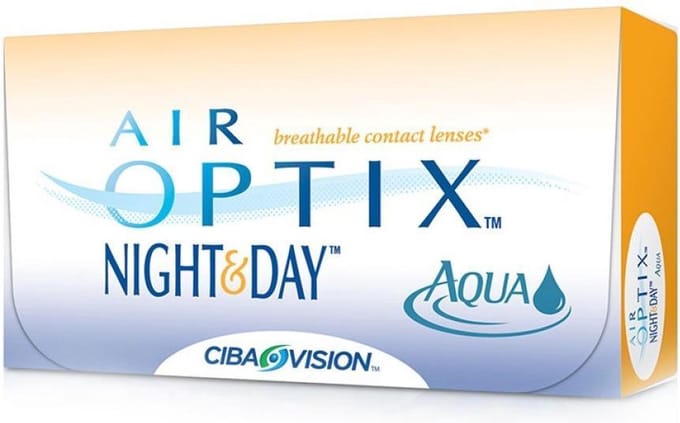 -0,00 Air Optix Night&Day Aqua - 6 pack - Maandlenzen - Contactlenzen