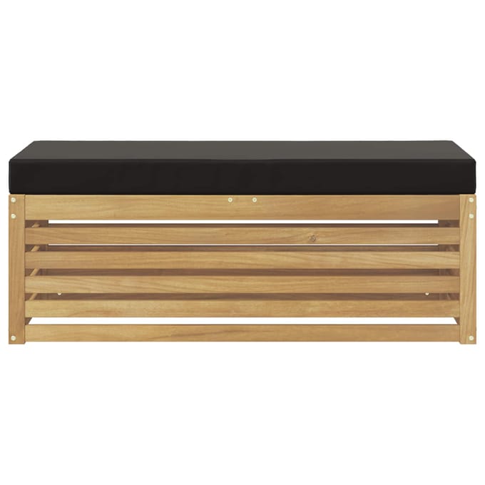 vidaXL - Buitenstoel - Bank - Massief - Acacia - Hout - Wit