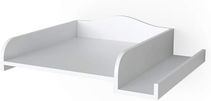 Aankleedblad voor Bovenop Wasmachine - Universele Luiertafel Opzetstuk Wit